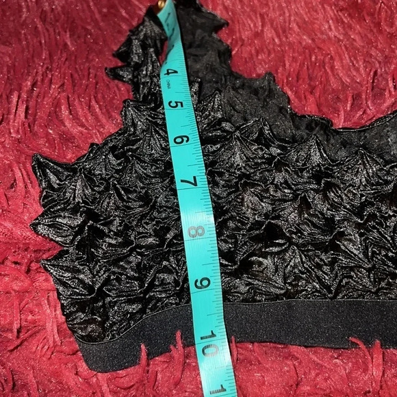 Simmons Black hot & Delicious Waffle textured Bralette Sz M - Picture 8 of 15